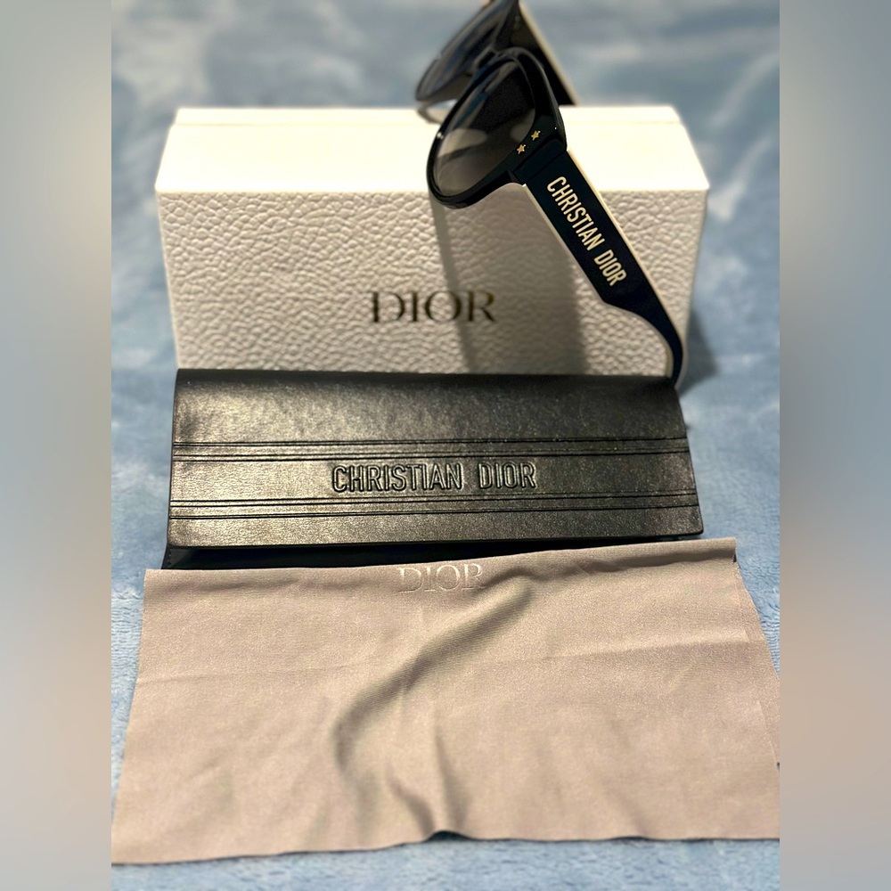 Dior Star-Embellished Black Sunglasses - Picture 2 of 5